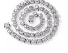 Load image into Gallery viewer, Clustered Tennis Bracelet / Chain
